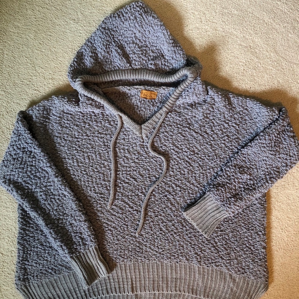 Fuzzy Gray Hoodie